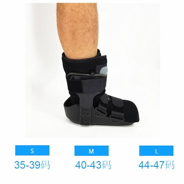 

ankle support fireclub 2pcs/lot 11 inch walking shoes short achilles tendon fracture balloon airbag repair boots(ask-wb-04), Blue;black