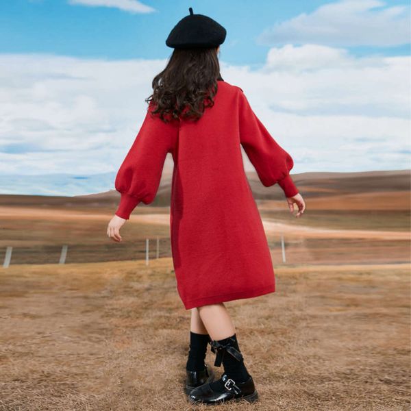 

winter polo korean drs autumn collar and made to order girl's auricular princs knitting skirt 8lba, Red;yellow