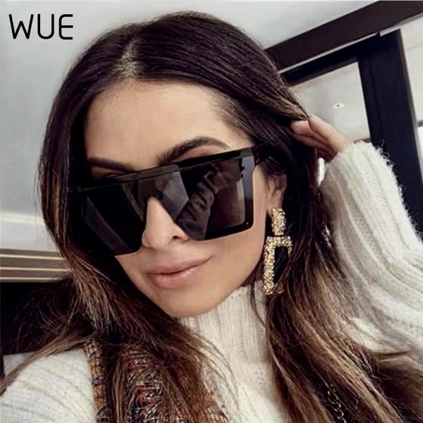 

sunglasses wue oversized fashion classic large frame windproof shade men flat driving uv400, White;black