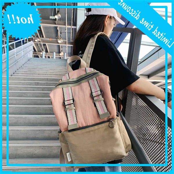 

origin canvas bag women's korean leisure versatile creative backpack