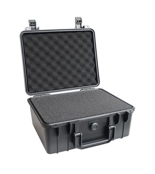 

280x240x130mm safety instrument tool box abs plastic storage toolbox sealed tool case box with foam inside 4 color bbyriu lipper