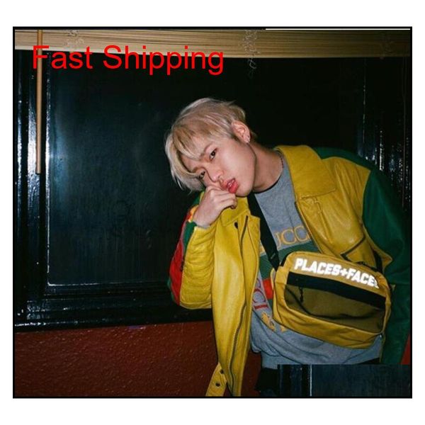 

2019 brand new places+faces reflective skateboards bag p+f mes bags casual men and women hip-hop shoulder bel qylulk bde_home, Silver