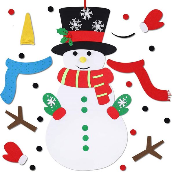 

tree felt for decorations home snowman diy christmas decoration xmas gifts new year 2021 navidad noel