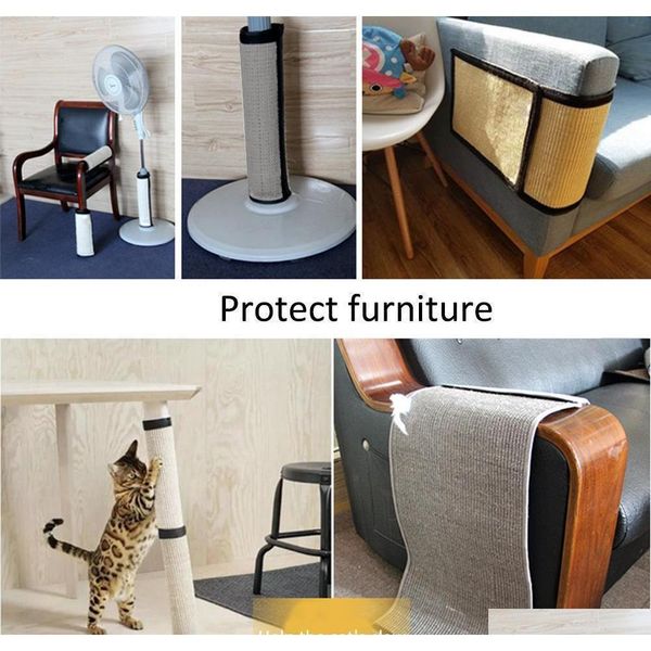 

40*30cm cat scratch board sisal furniture bed mattress protector table chair sofa legs mat cat kitten scra qylung packing2010