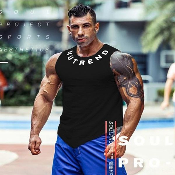 

ycwvx t-shirt edition muscle brothers quick-drying new summer vest sleeveless t-shirt running men' fitness slimming vest training 19 q, White;black