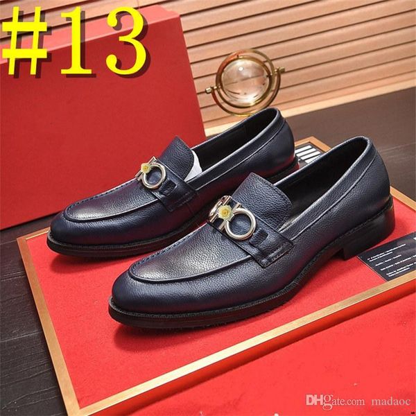 

q4 brand men dress shoes moccasin glitter men formal shoe italian leather luxury men's shoes fashion groom wedding oxford shoes 22, Black