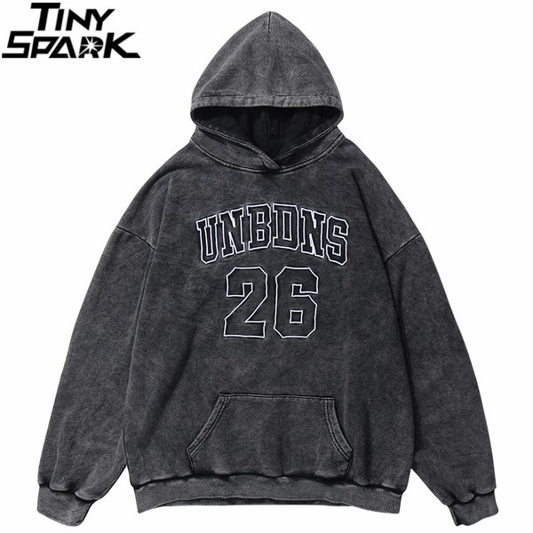 

men hip hop hoodie sweatshirt oversized streetwear washed hoodie pullover harajuku 2020 autumn cotton hiphop loose hoodie black