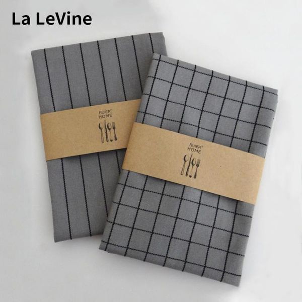 

table napkin cotton towel linen cloth lattice wedding kitchen restaurant gray wear-resistant cup dishes napkins decorative