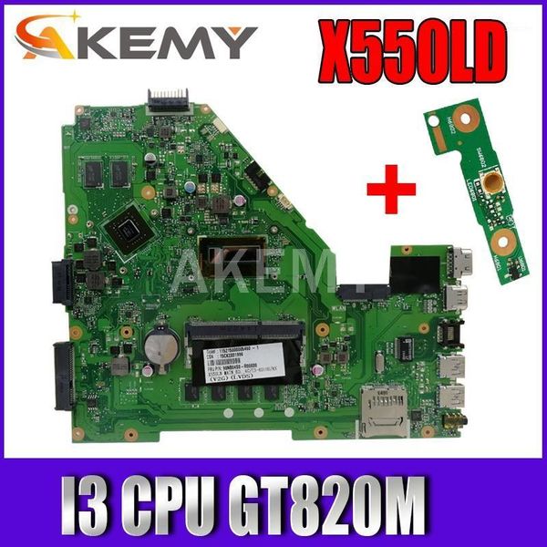 

akemy x550ld lapmotherboard for asus x550ld x550ln x550l test mainboard i3 cpu gt820m 100% tested ok suitable for use1