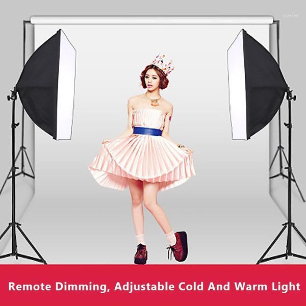 

light stands & booms pography softbox lighting kits 50x70cm professional continuous system soft box for beauty po studio equipment1