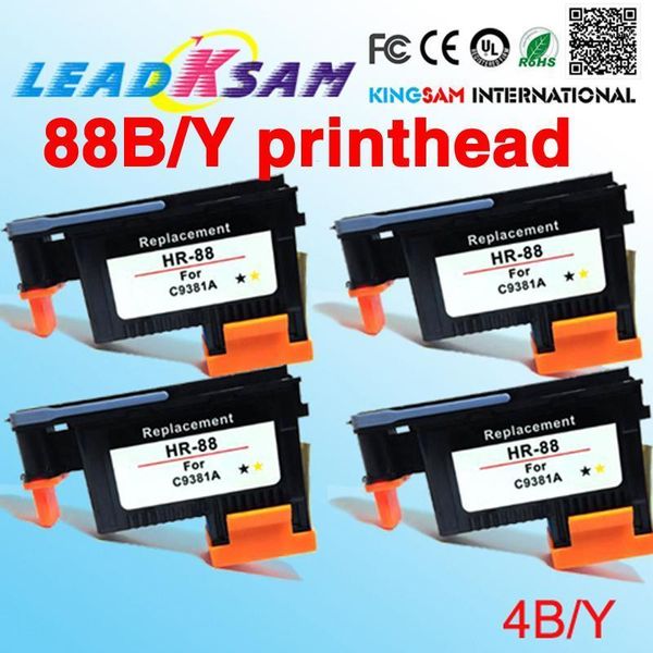 

ink cartridges 4x black yellow printhead compatible for 88 c9381a l7580/l7588 /l7600/l7650/l7680 /l7681 /l7700/l7710 /l7750/l77801