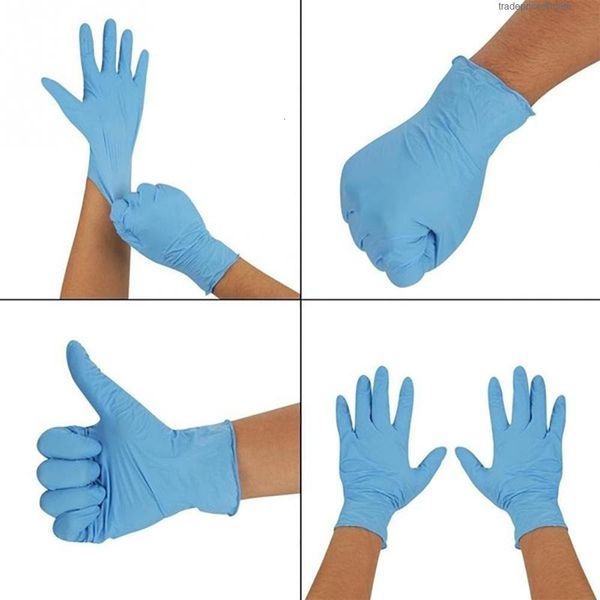 

latex work kitchen light puncture blue gardening nitrile disposable anti resistant nitriles