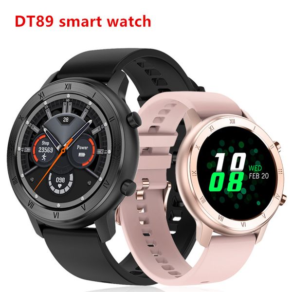 

2021 dt89 smart watch sport watch men ecg heart rate blood pressure smartwatch women menstrual monitor for android ios