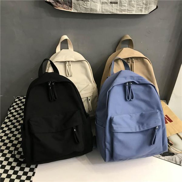 

backpack style women canvas anti-theft shoulder bags fashion school bag for teenage girls schoolbags female mochila travel bagpack