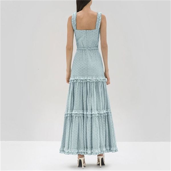 

2021 new woman will see dressed in spaghetti scarring blue ribbon hollow bow out sleeveless holiday dress ladies i181, Black;gray