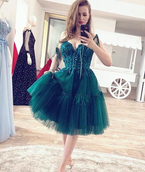 

новые 2021 sweetehart бретельках homecoming платья из бисера zipper назад тюль короткое платье выпускного вечера коктейльные платья, Blue;pink