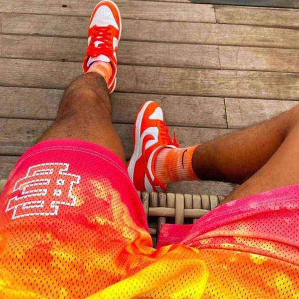 

eric emanuel shorts ee men's casual basic short newyork city skyline women fitness exercise breathable mesh basketball football sports, White;black