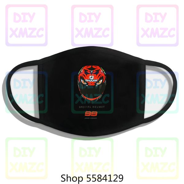 

jorge lorenzo 99 helmet design мужские tee сувениры моющийся многоразовый маска с