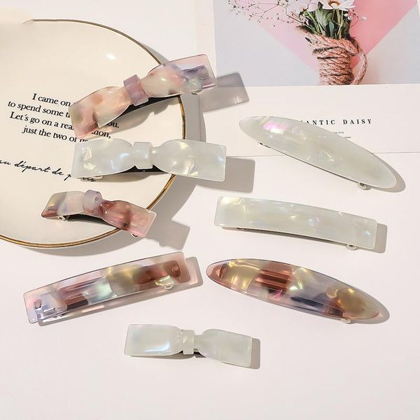 

hair accessories fashion simple claw clips for women good quality acetate crab ponytail holder beauty salon tools hairdressing
