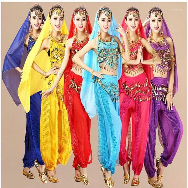 

2020 new dance performance clothing belly dance stage performance clothing apron highlight pants suit1, Black;red
