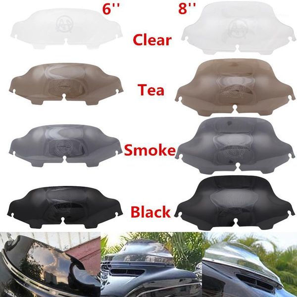 

motorcycle 6''/8" black/smoke /clear windshield fairing windscreen for electra street glide flhx touring 1996-20131
