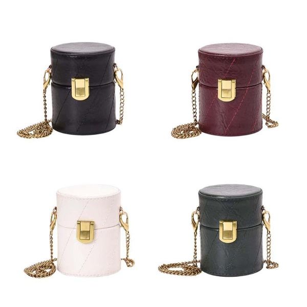 

new fashion handbag multi-function women girls small messenger bag pu leather cylinder shoulder crossbody handbag
