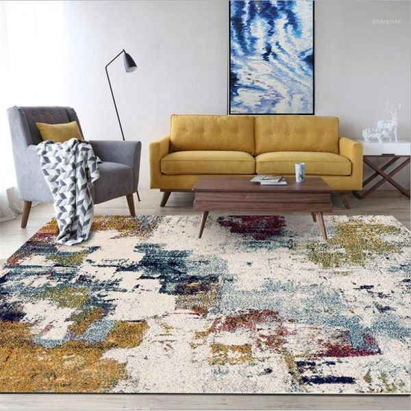 

carpets for living room european abstract color art oil painting pattern carpet christmas rug area rug for bedroom floor mat1