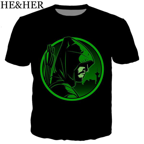 

new arrive cartoon arrow 3d print shirts horror hippie comics men clothing