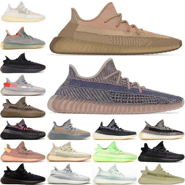 

2021 kanye running shoes for mens fade natural carbon women des chaussures runner sports sneakers west big size eur36-48 us13