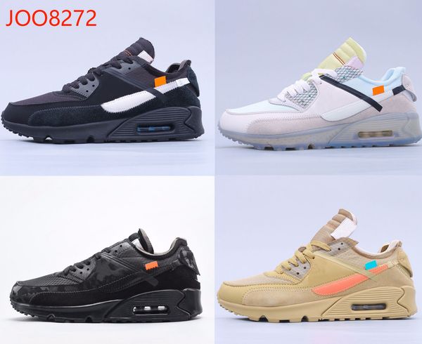 

size us7-12 men sneakers shoes classic 90 men running shoes sports cushion sports casual designer sneakers real leather platform chaussures1, Black