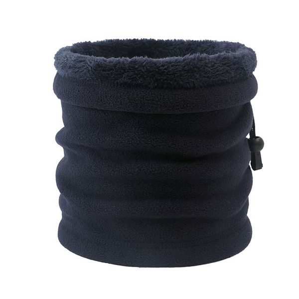 

scarves fleece neck winter scarf women sports casual outdoor ski climbing warm ring men plus velvet cotton, Blue;gray
