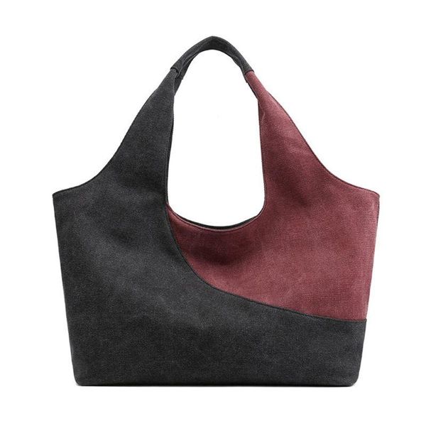 

women vintage canvas shoulder bag lady handle tote messenger satchel purse l9be