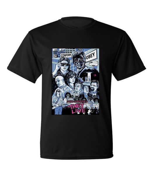 

новые они live movie poster hip hop одежда с коротким рукавом верхний тройник мужские с коротким рукавом рубашки формальные спорта толстовка