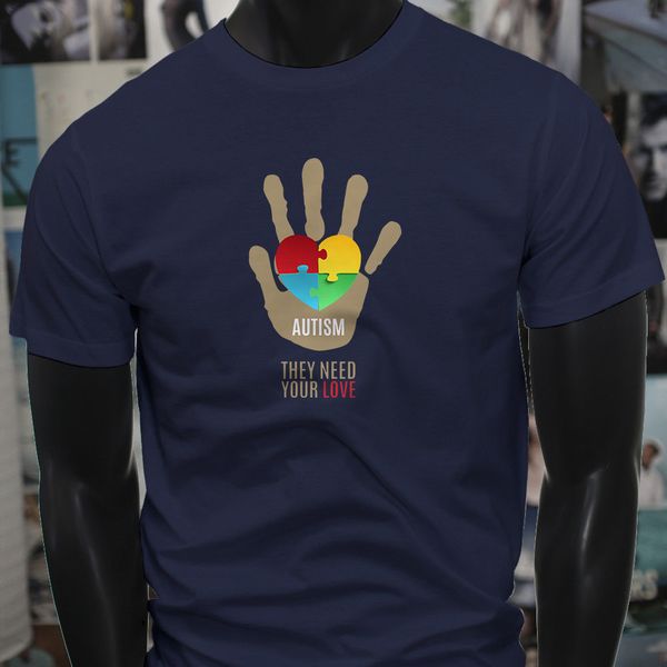 

support strong hand autism awareness love needed men 2019 fashion printed pure cotton men cosplay t-shirts sport hooded sweatshirt hoodie