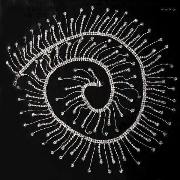 

womens skirts wrap rhinestone belly dance tassel belt long tassel crystal oriental dance chain waist band fringe belt1, Black;red