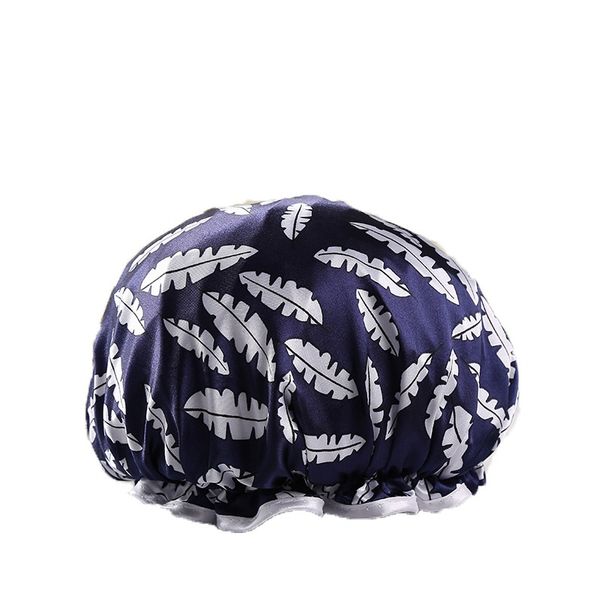 

new double colored ding print shower cap for women oil fume prevention new double colored good quality sales f wmteam