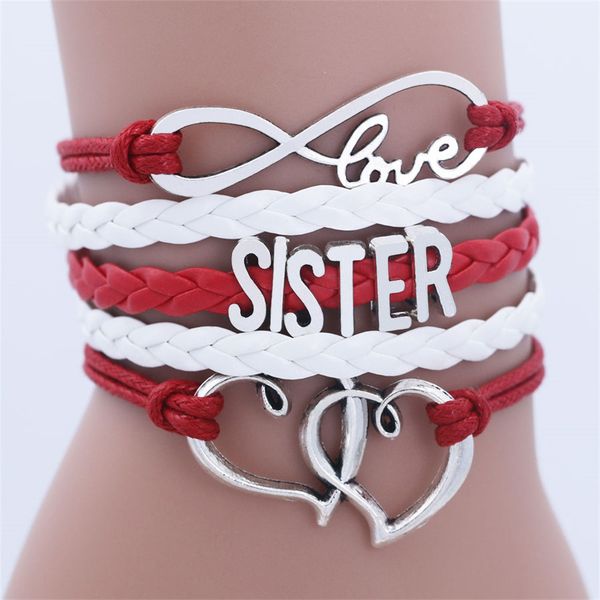 

sister kids double heart chain bracelet for girls friendship bracelets jewelry multi-layer charm bracelet fashion jewelry, Golden;silver