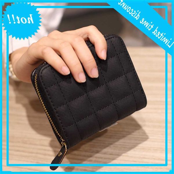 

2020 korean mini pure lady rits beautiful short delivered women wallet holder