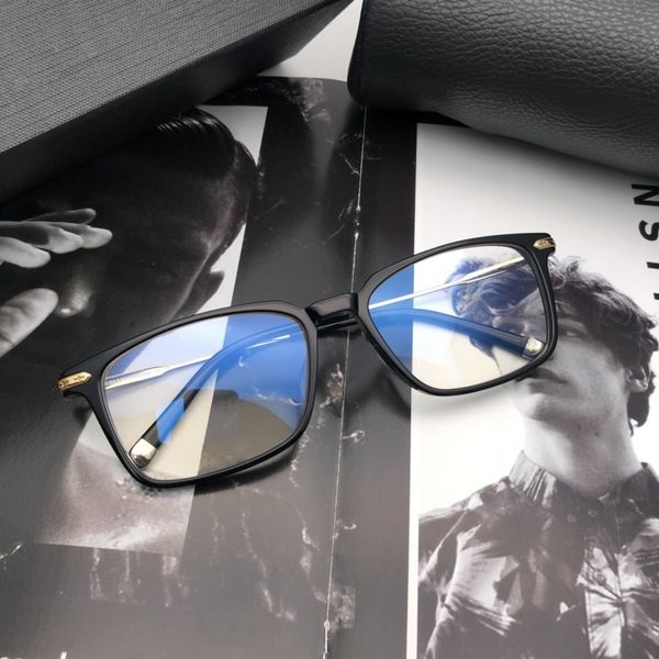 

comfortable and fashionable ultra light pure titanium frame men's full frame glasses, advanced black gold glasses frame 5202, Silver