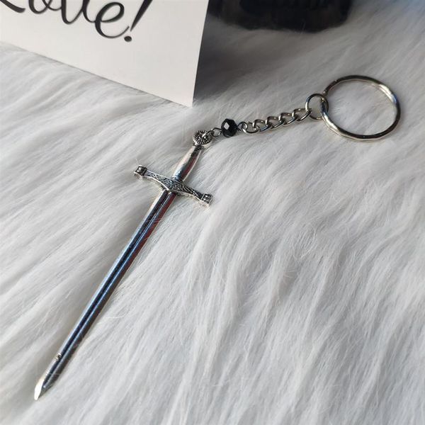 

keychains medieval worship sword key chain witch or pagan alternative goth silver plated classic women fashion gift jewelry 2021 men