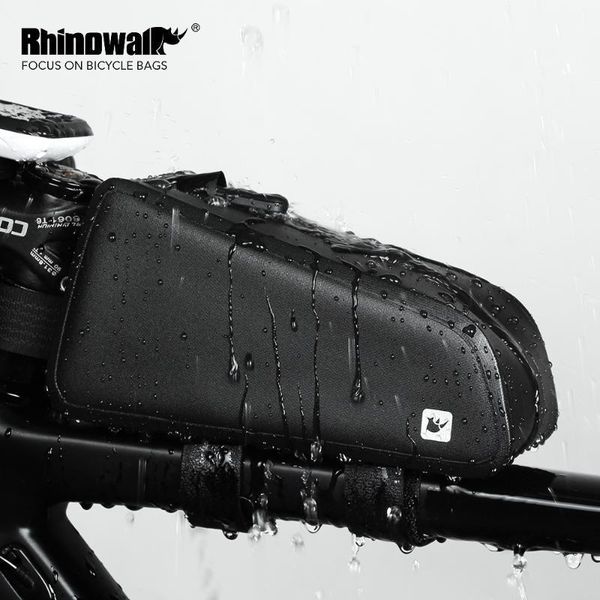 

rhinowalk bicycle bag waterproof cycling front tube frame bag large capacity mtb road bicycle pannier bike bags rk183301