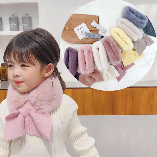 

children's scarf h5838 new in autumn and winter, Red;brown