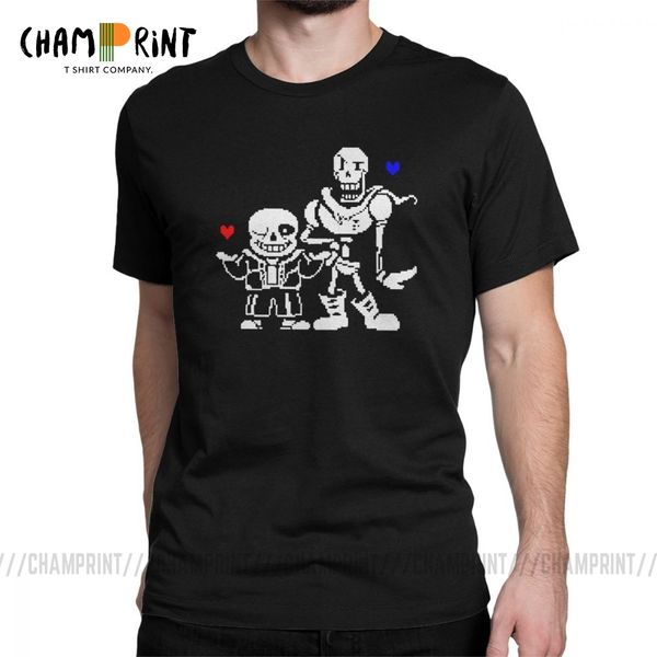 

undertale sans and papyrus frisk red heart novelty crewneck short sleeve tees new arrival sport hooded sweatshirt hoodie t shirt