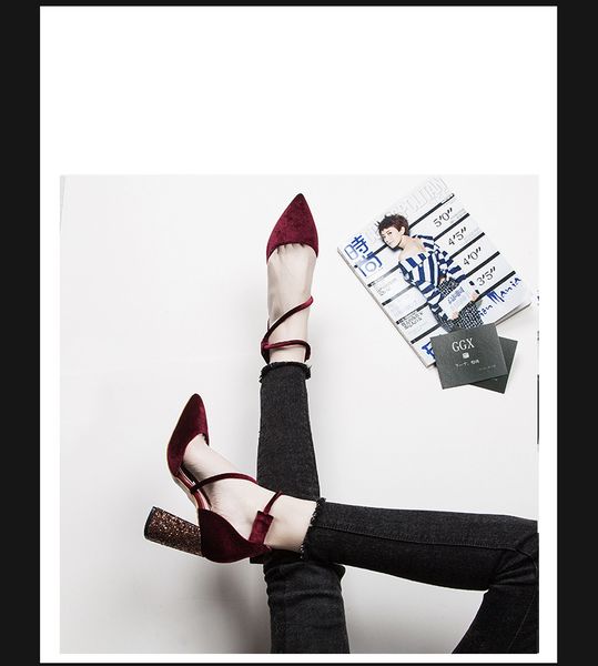 

2018 new arrival women pumps high heels women high heels weeding party pointed toe black color t200525