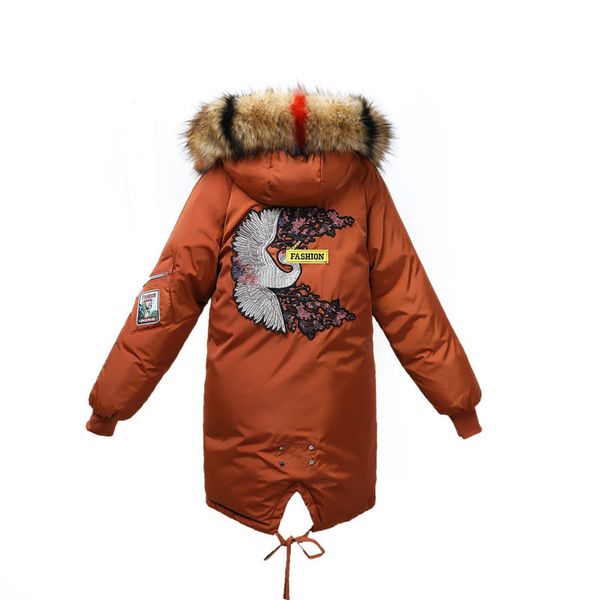 

winter jacket women down cotton jackets 2020 woman artificial fur collar gooded parkas women's long coats mujer chaqueta tn1011, Black