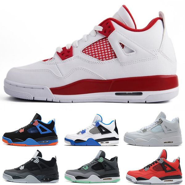 

36-47 bred cool grey 4 iv 4s mens basket shoes mushroom encore what the pizzeria royalty black cat men women trainers sports sneakers