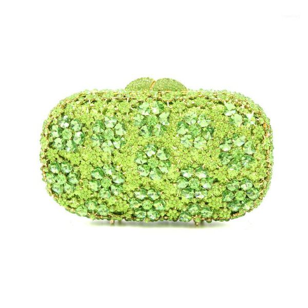 

evening bags xiyuan luxury fashion hollowing out flower handmade diamond bag wedding bride small clutch purse for party1