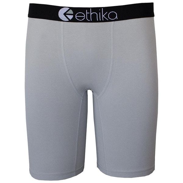 

ethika men's staple underwear light grey sports hip hop rock excise boxers skateboard street fashion streched legging quick dry434, Black;white