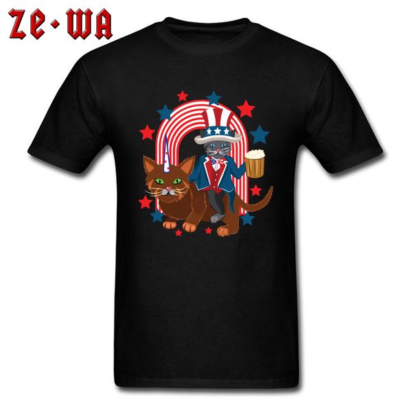 

funny circus comic printing t-shirt evil cat with trickster beer crew neck & tees student t-shirts sport hooded sweatshirt hoodie