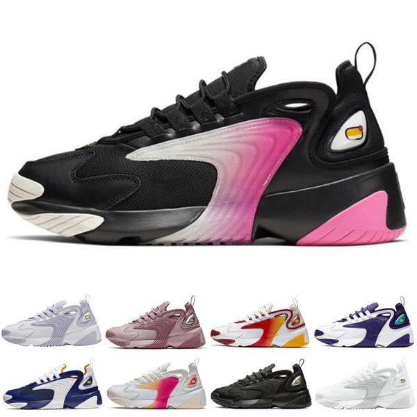 

designer m2k tekno zoom 2k men running shoes fashion women sneaker triple black black volt trainer sports mens athletic jogging shoe